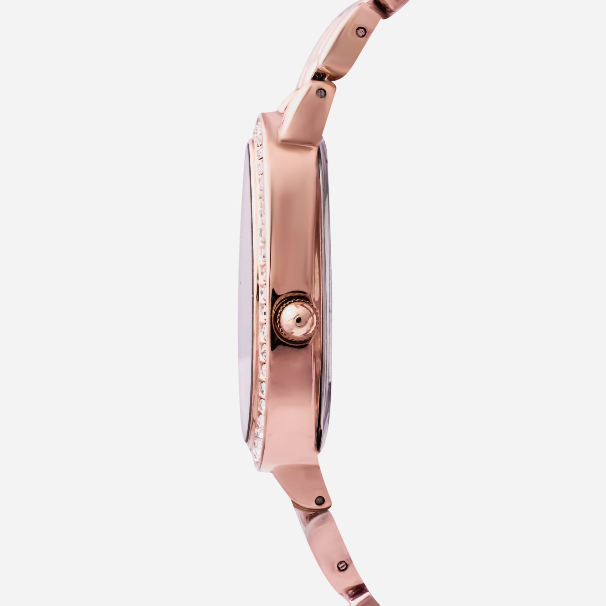 Rose Gold Watch With Green Dial