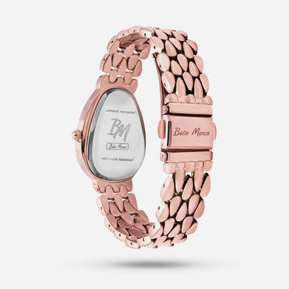 Rose Gold Watch With Green Dial